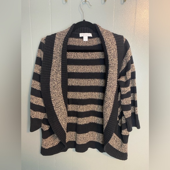 Christopher & Banks Sweaters - Christopher & Banks - Black/Brown Cardigan - M